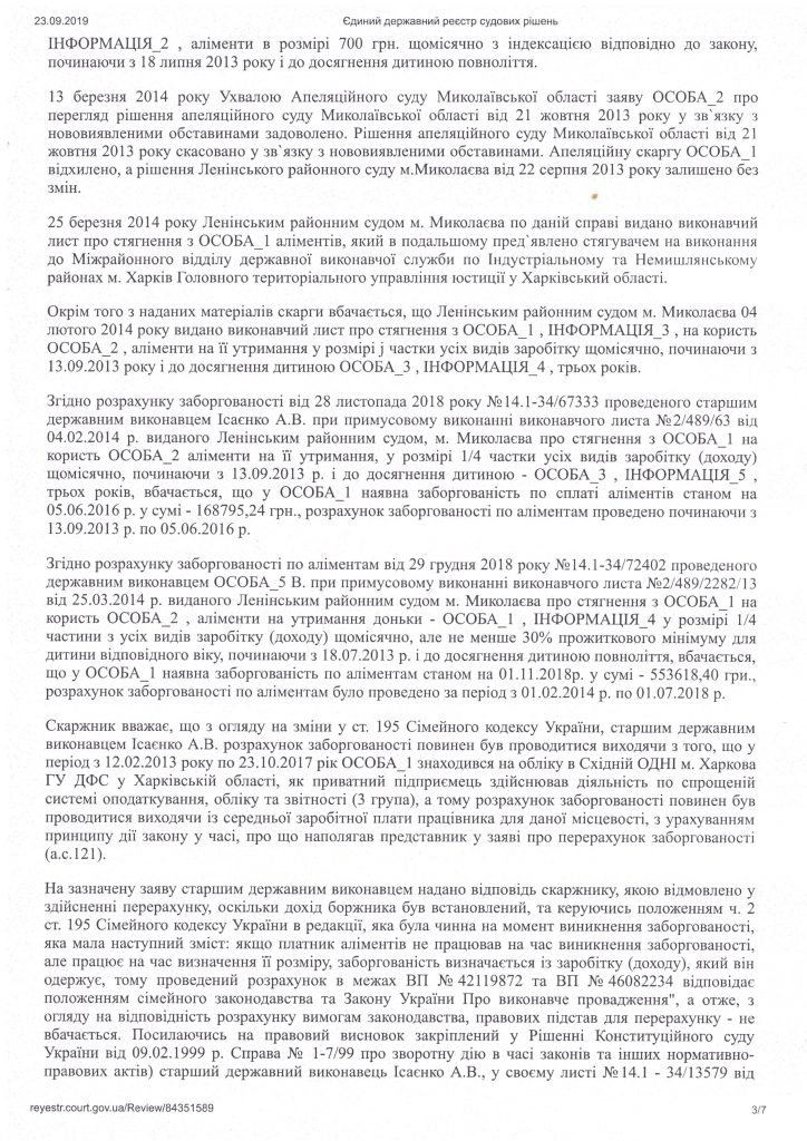 Оппонентам отказано в Жалобе на исполнителя и взысканы денежные средства на услуги Адвоката